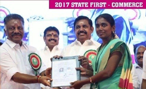 TRB TET Commerce topper from Sri Sai Coaching Centre