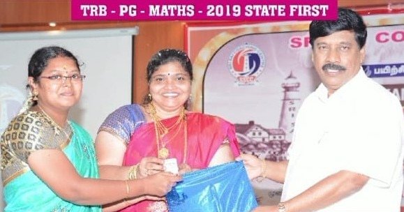 TRB PG Assistant Mathematics topper from Sri Sai Coaching Centre